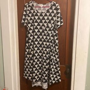 LuLaRoe HighLow Dress with Triangular Geometrical designs